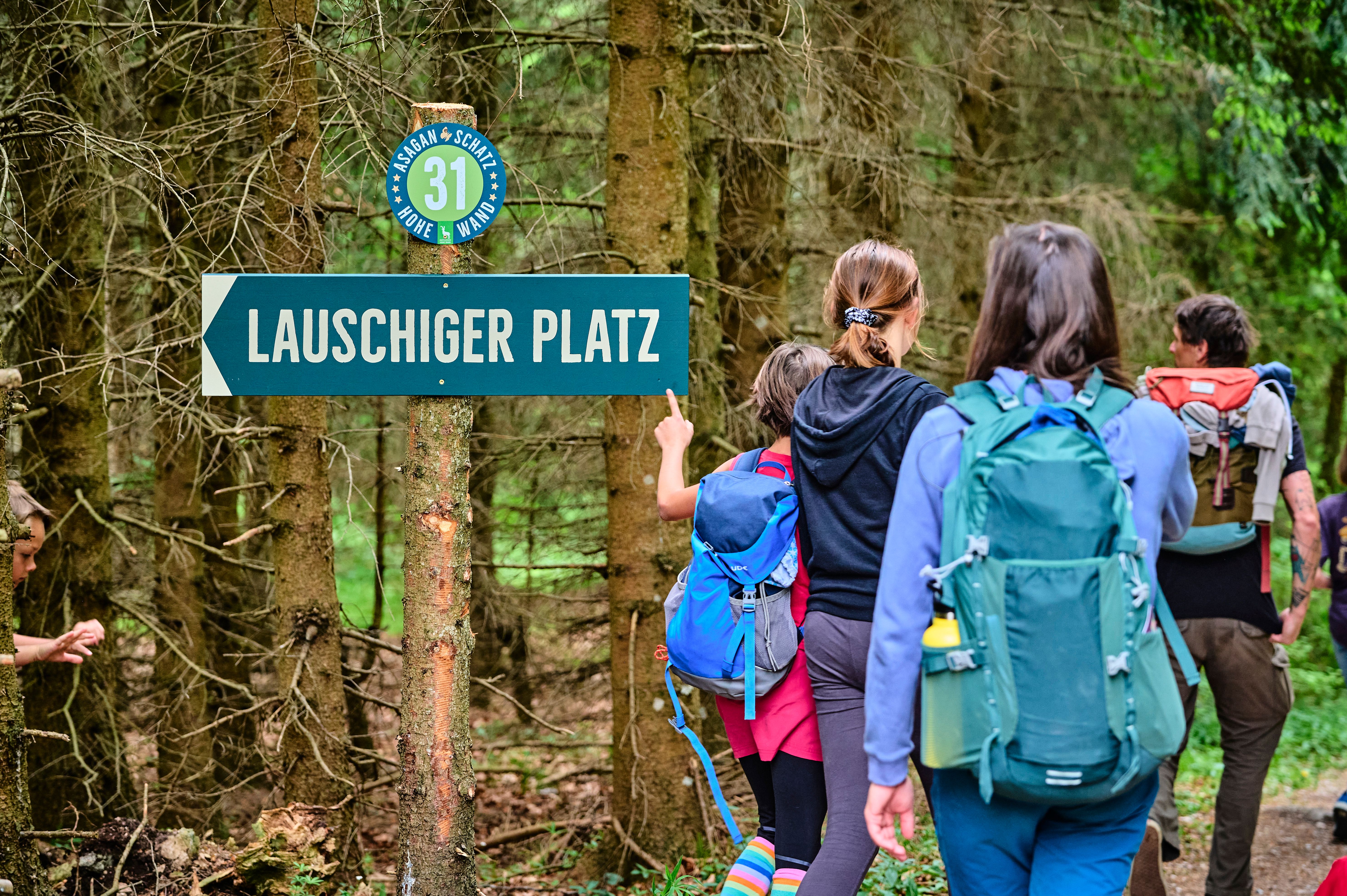 Hikers at "Lauschiger Platz" 
