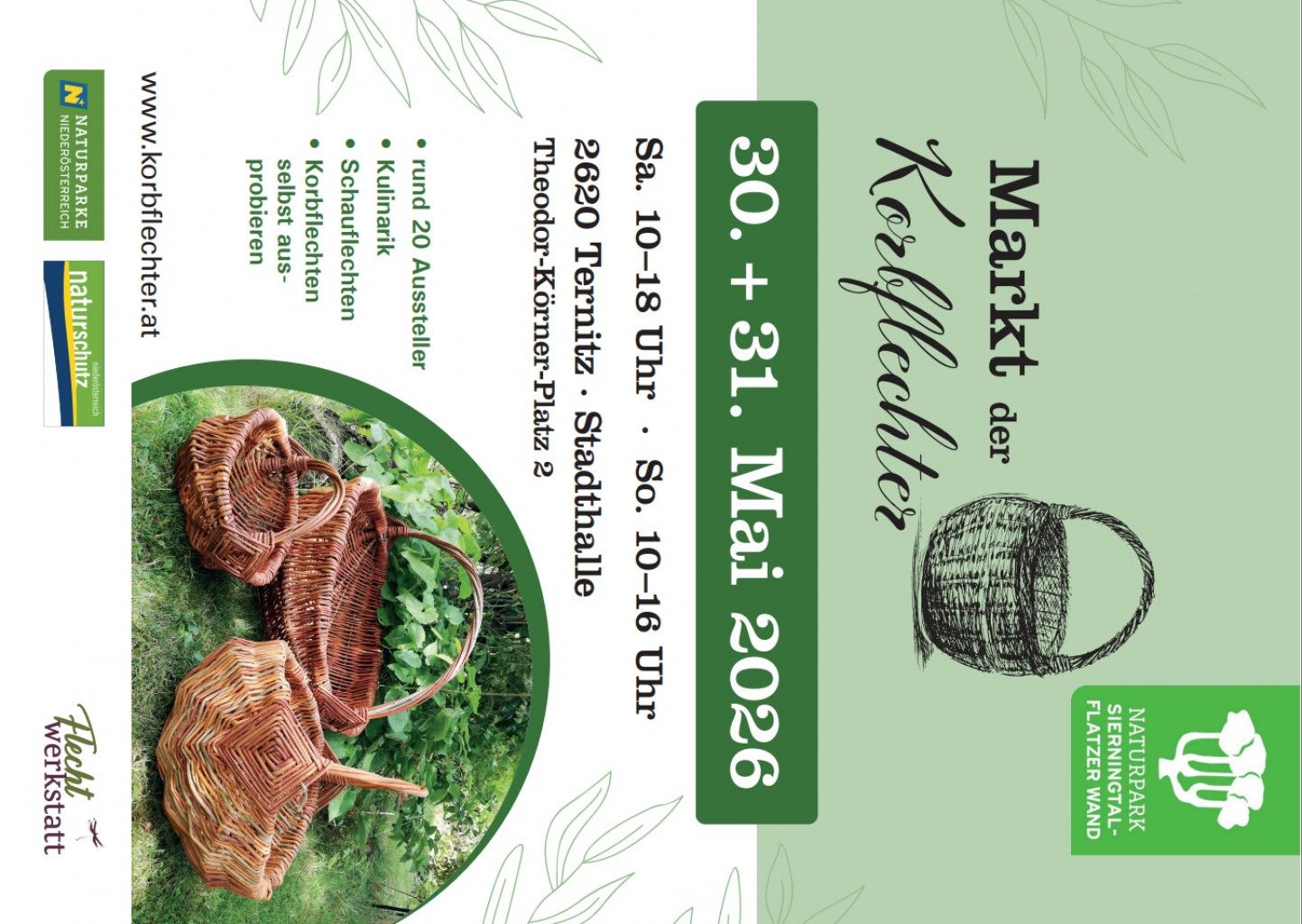 Plakat Markt der Korbflechter